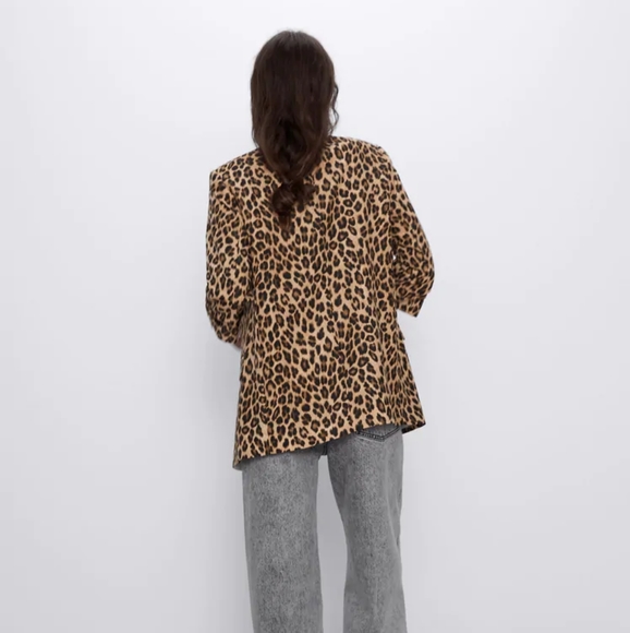 Zara leopard print blazer - Picture 3 of 13